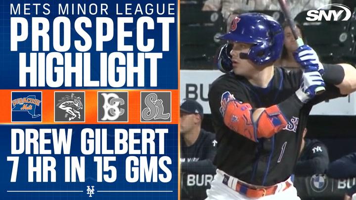 Mets prospect Drew Gilbert hits his seventh home run in 15 games, aiding Syracuse’s 11-8 win.