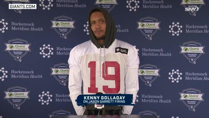 Kenny Golladay reacts to firing of Jason Garrett, how players deserve blame | Giants News Conference