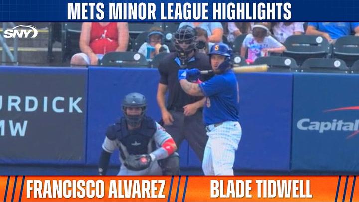 Francisco Alvarez, Blade Tidwell | Mets Minor League Highlights | 7/13/25
