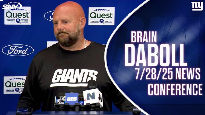 Brian Daboll talks start of Giants camp, practicing with 4 QBs  