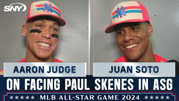 Aaron Judge and Juan Soto smiling