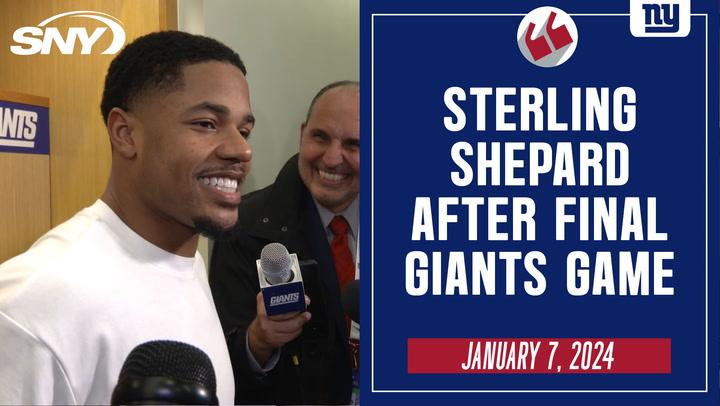 Sterling Shepard reflects on Giants career after potential final game with team