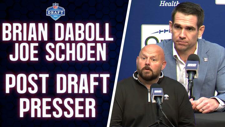 Joe Schoen and Brian Daboll recap the Giants' draft process and offseason moves