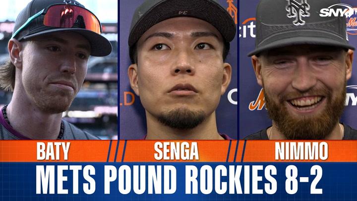 Brett Baty, Brandon Nimmo  and Kodai Senga on Mets' solid 'team win'