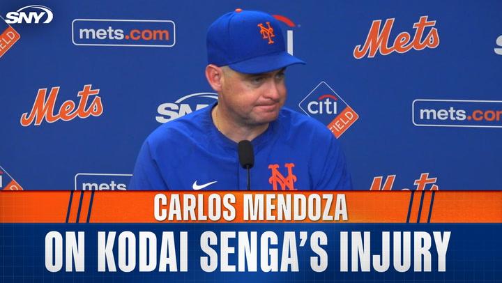 Mets manager Carlos Mendoza on injury to Kodai Senga, who will go on the IL