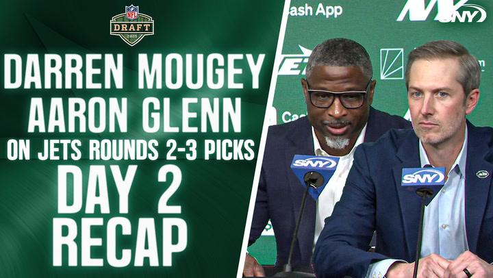 Aaron Glenn and Darren Mougey on Jets' Day 2 NFL Draft picks, Mason Taylor, Azareye’h Thomas