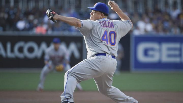 WATCH: Bartolo Colon gets ready for Mets' Old Timers Day