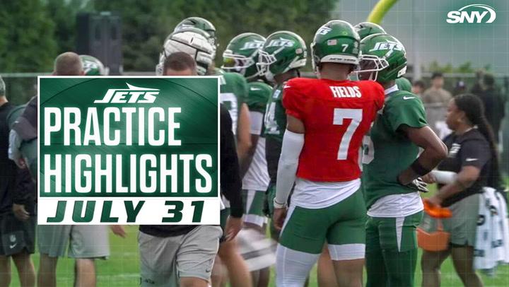 Jets Training Camp Highlights | Garrett Wilson, Justin Fields, Breece Hall | 7/31/25