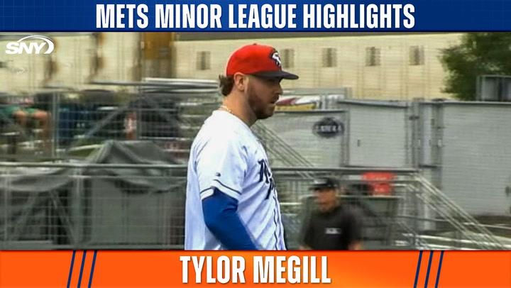 Tylor Megill strikes out nine in 3.1 innings in rehab start for Mets