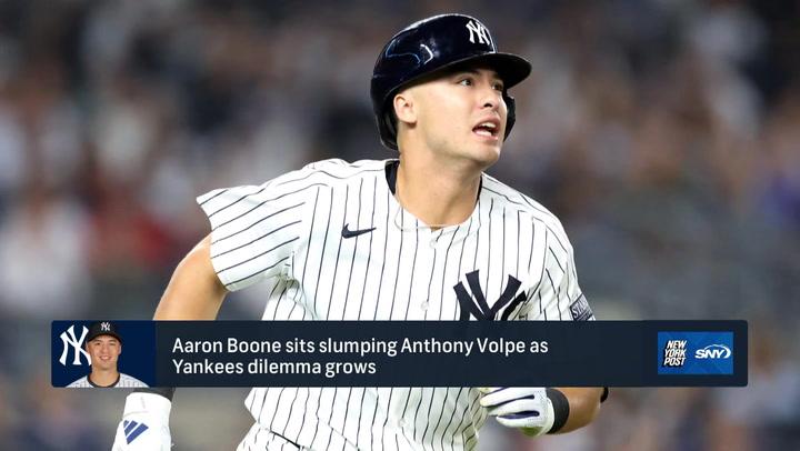 Yankees' Anthony Volpe benched amid AL East pressure. Greg Joyce updates on the playoff push.