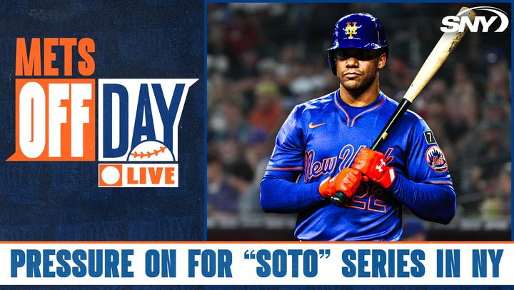 Mets Off Day Live featuring Juan Soto in focus for the 2025 Subway Series with the Yankees.