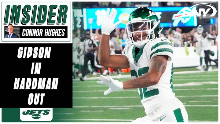 NFL Insider Connor Hughes on Jets undrafted rookie Xavier Gipson replacing Mecole Hardman in WR rotation