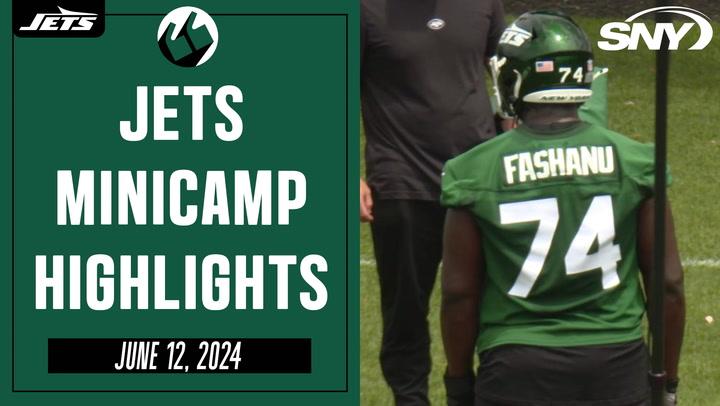 Olu Fashanu, Joe Tippmann Jets Minicamp Highlights (6/12/24) | NY Jets