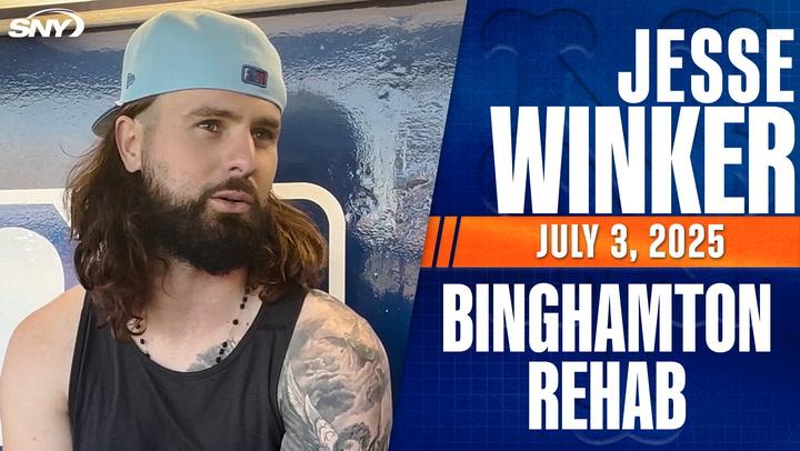  Mets OF Jesse Winker talks rehabbing in Binghamton on road back to Citi Field