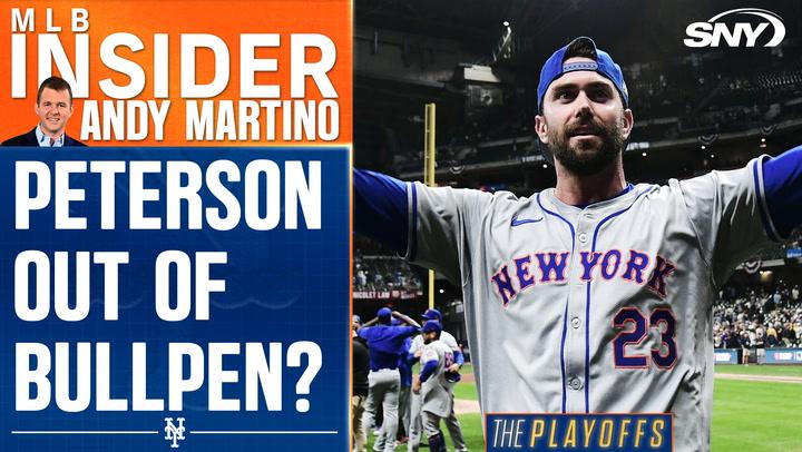 Andy Martino discusses if Mets' David Peterson will come out of the bullpen in NLDS Game 4.