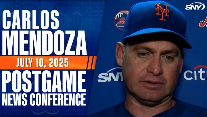 Carlos Mendoza on Mets scoring just four runs in doubleheader loss to the Orioles