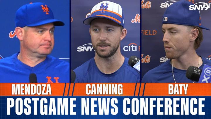 Brett Baty and Carlos Mendoza on 3B's groin tightness, Griffin Canning on tough start in Mets loss to Rays