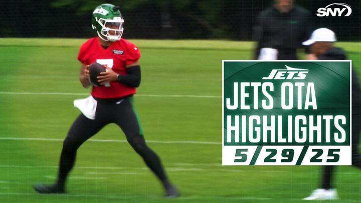 Jets OTA Highlights | Justin Fields, Garrett Wilson, Armand Membou | 5/29/25