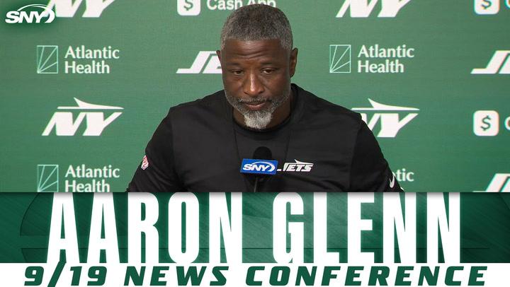Aaron Glenn at Jets 9/19 news conference