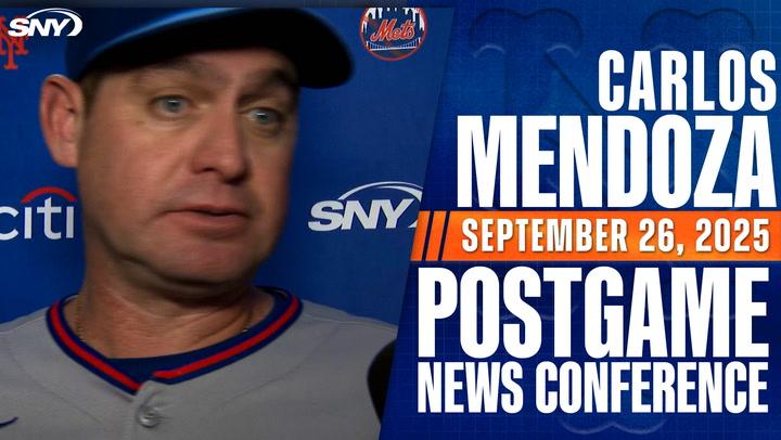 Carlos Mendoza on Brett Baty injury, Mets damaging loss to Marlins