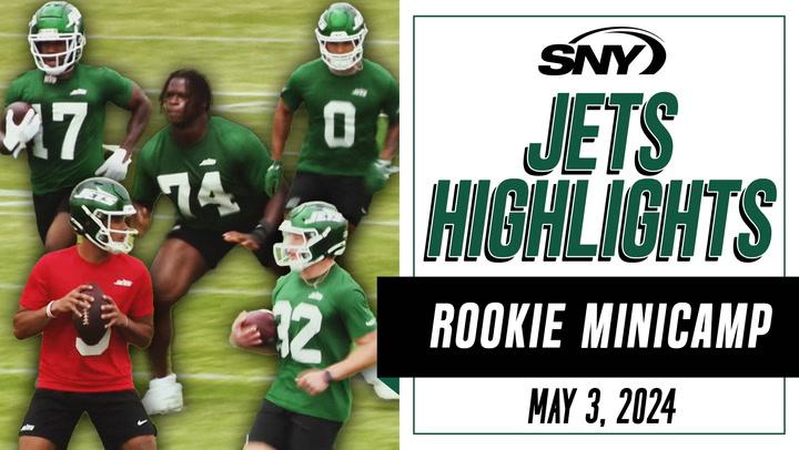 Get first looks at Olu Fashanu, Malachi Corley, and Braelon Allen at Jets rookie minicamp | Highlights