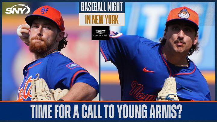 Will Mets change course and call up top pitching prospects Nolan McLean or Brandon Sproat? | Baseball Night in NY