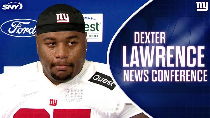 Dexter Lawrence talks the first day of Giants training camp, his role on the team as a leader