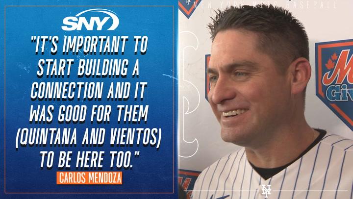 Carlos Mendoza on building connection with players, Mark Vientos progress, Ronny Mauricio injury, David Stearns' moves