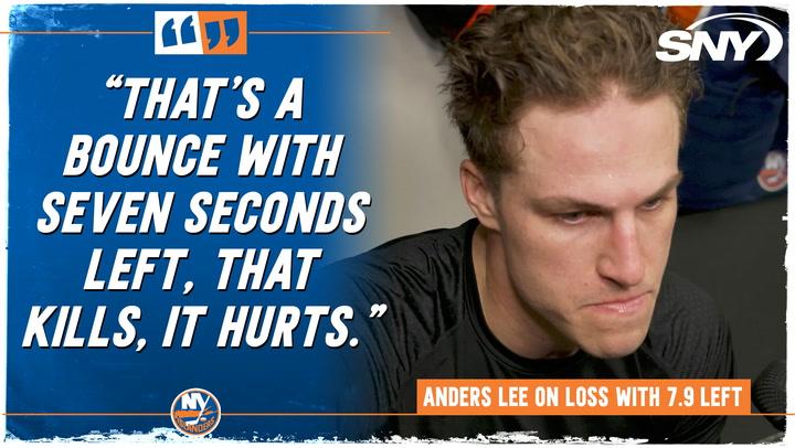 Anders Lee comments after Islanders crushing late loss in Nashville: 'It kills, it hurts'