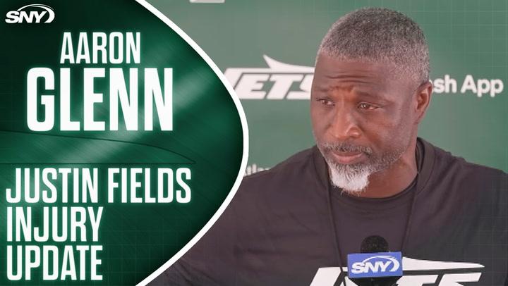 Justin Fields injury update from Jets head coach Aaron Glenn