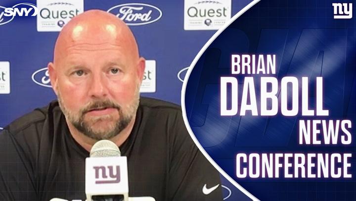 Brian Daboll on Jaxson Dart's preseason performance and Giants QB situation