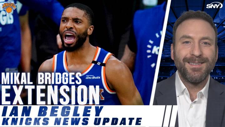 Mikal Bridges signs four-year, $150 million extension with the Knicks