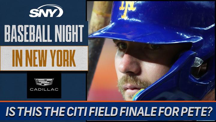 Baseball Night in New York discusses: "Could this be Pete Alonso's final homestand as a Met?""