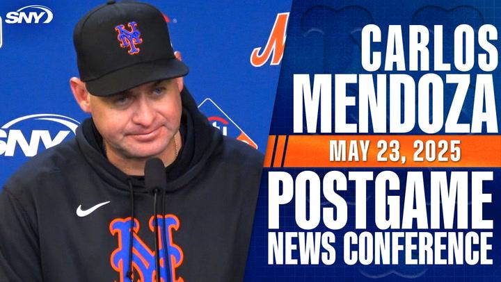 Carlos Mendoza talks loss to Dodgers in extras after game-tying ninth-inning rally