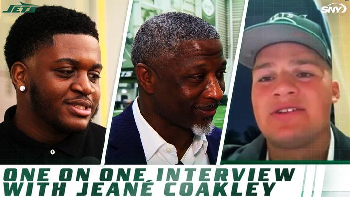 Aaron Glenn, Armand Membou, and other draft picks react to Jets' 2025 draft