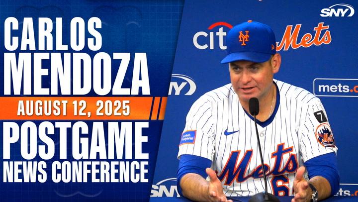 Carlos Mendoza on Pete Alonso's home run to break franchise record: 'You're witnessing history.'