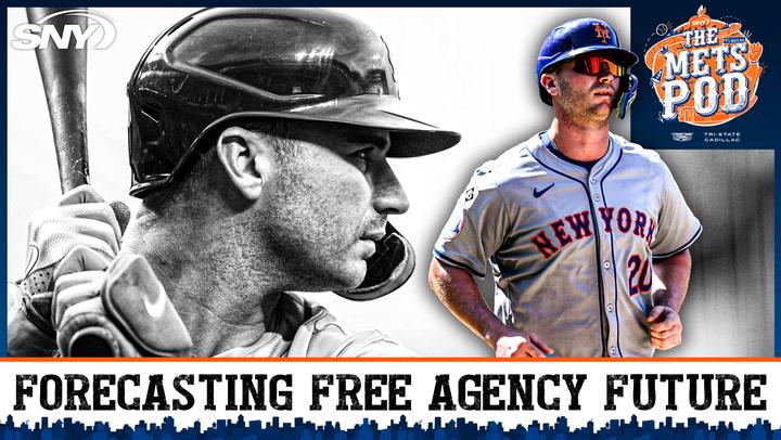 Pete Alonso's future in free agency is discussed on The Mets Pod with hosts Connor Rogers and Joe DeMayo.