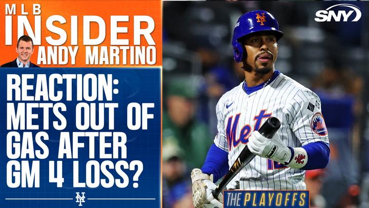 Andy Martino discusses if the Mets are 'out of gas' after a tough NLCS Game 4 loss.