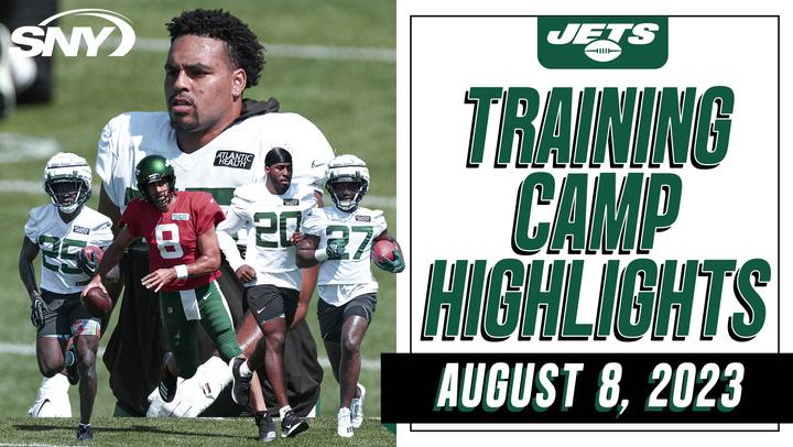 Aaron Rodgers and Zach Wilson continue to work closely, plus all the running backs get the ball at Jets camp