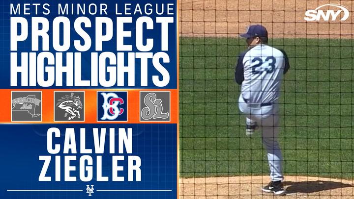 Mets prospect Calvin Ziegler strikes out nine in Cyclones debut