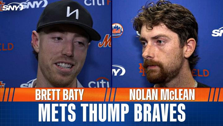 Nolan McLean talks dominant start, Brett Baty on four-hit game in Mets 12-7 win over Atlanta