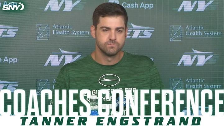 Jets OC Tanner Engstrand discusses Justin Fields not throwing the ball down field often