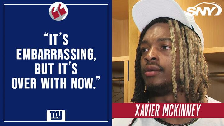 Giants safety Xavier McKinney speaks about team's loss: 'It's embarrassing'