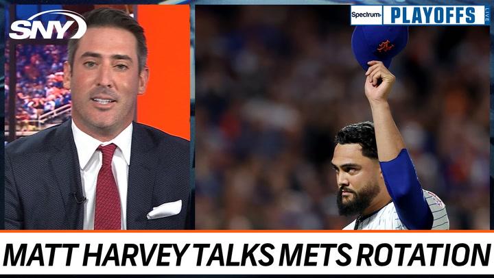 Matt Harvey discusses the impact of Mets' 2024 rotation on Playoffs Live. #101024mplfordigital