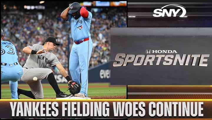 Should Aaron Boone show more anger at Yankees' costly defense? | SportsNite