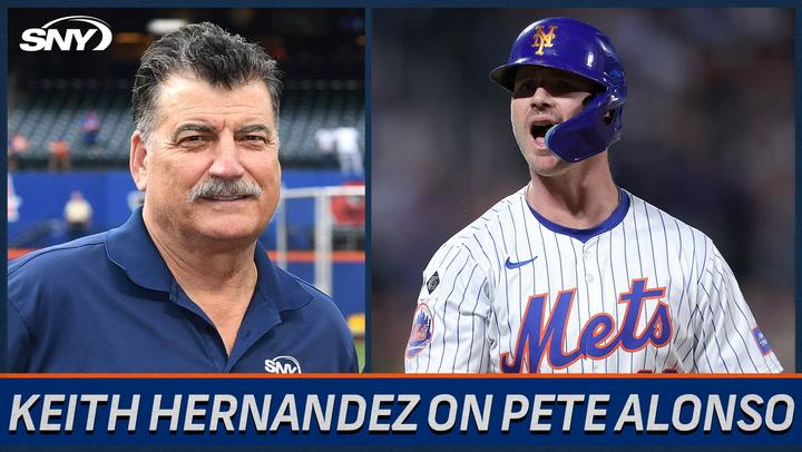 Keith Hernandez reacts to Pete Alonso re-signing, calling it 'wonderful news' for the Mets.
