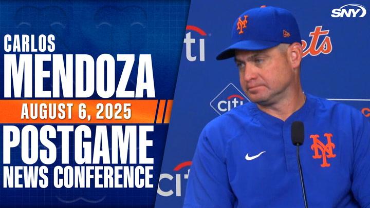 Carlos Mendoza reacts to Mets' one-hit loss to Guardians