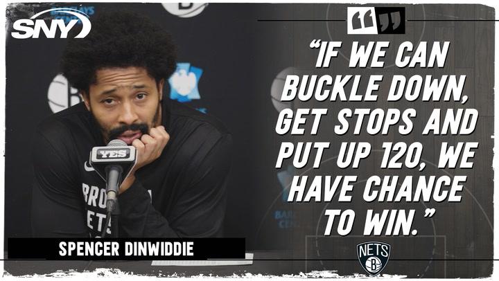 The Nets' Spencer Dinwiddie comments on his 29-pt performance in win over Orlando