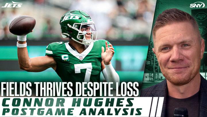  Connor Hughes on Jets QB Justin Fields' major step forward in home opener