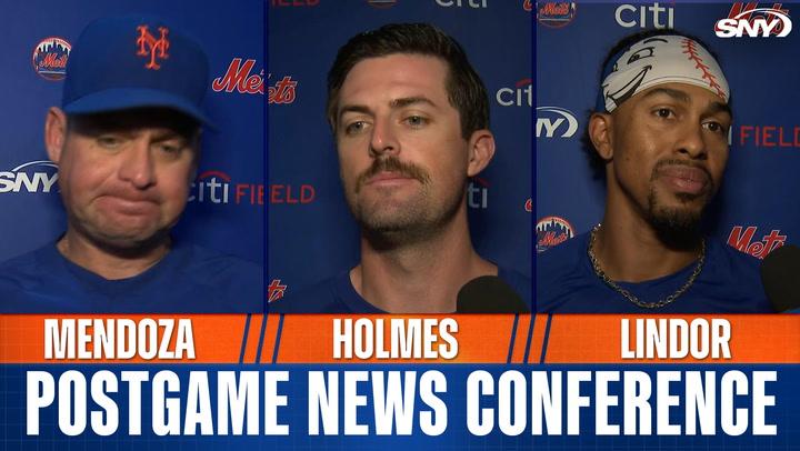 Carlos Mendoza and Francisco Lindor react to Mets trading for Tyler Rogers
